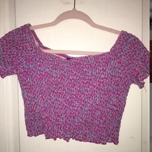 Off the shoulder floral top